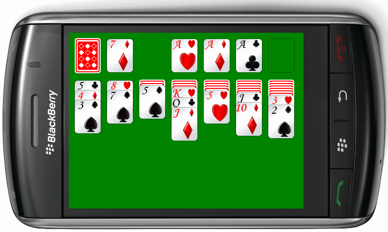 electronic solitaire game large screen